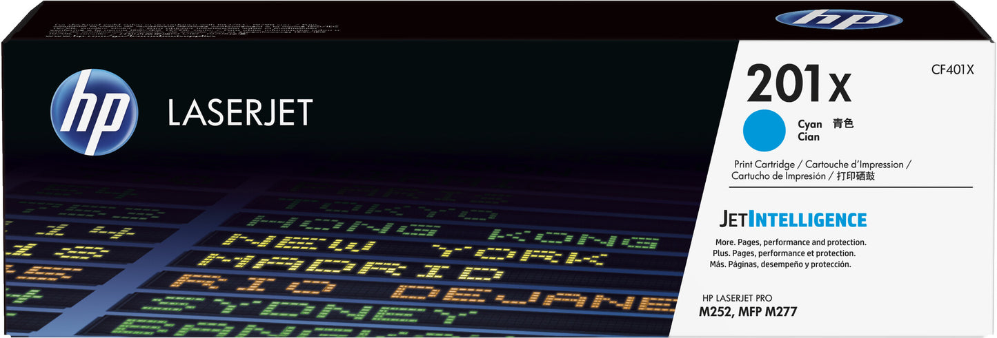 HP 201X High Yield Cyan Original LaserJet Toner Cartridge