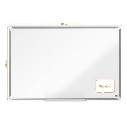 Nobo Premium Plus Enamel Magnetic Whiteboard 900x600mm