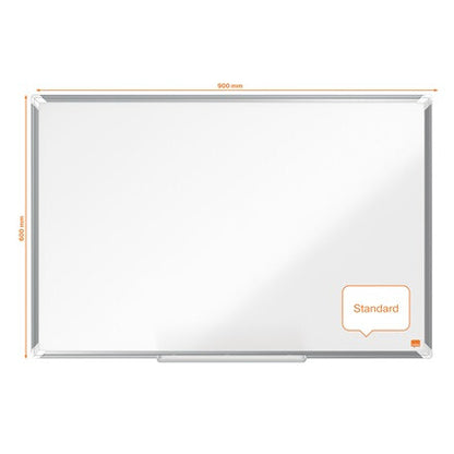 Nobo Premium Plus Enamel Magnetic Whiteboard 900x600mm