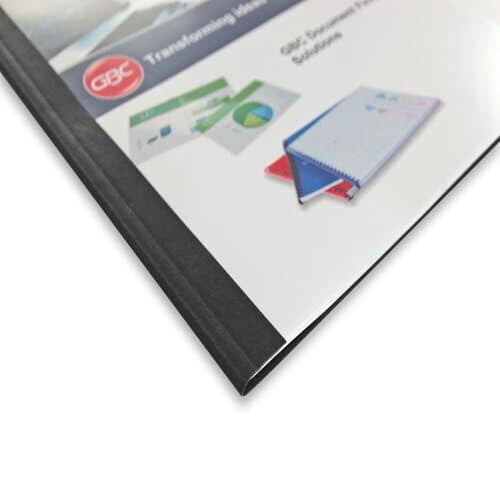 GBC LeatherGrain Thermal Binding Covers 1.5mm Black (100)