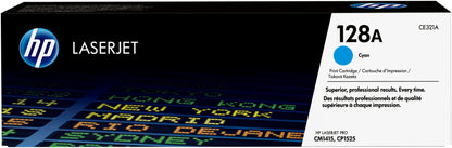 HP 128A Cyan Original LaserJet Toner Cartridge