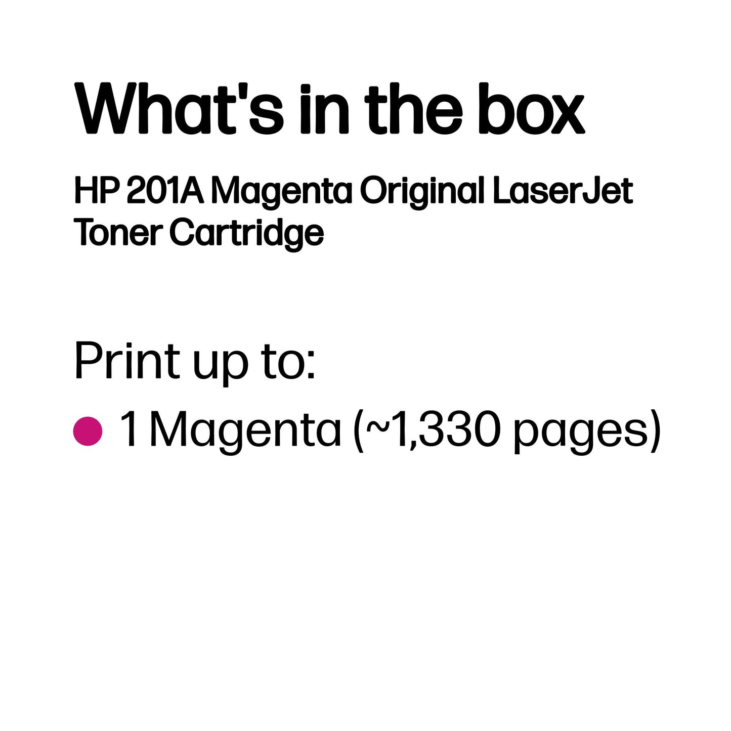 HP 201A Magenta Original LaserJet Toner Cartridge