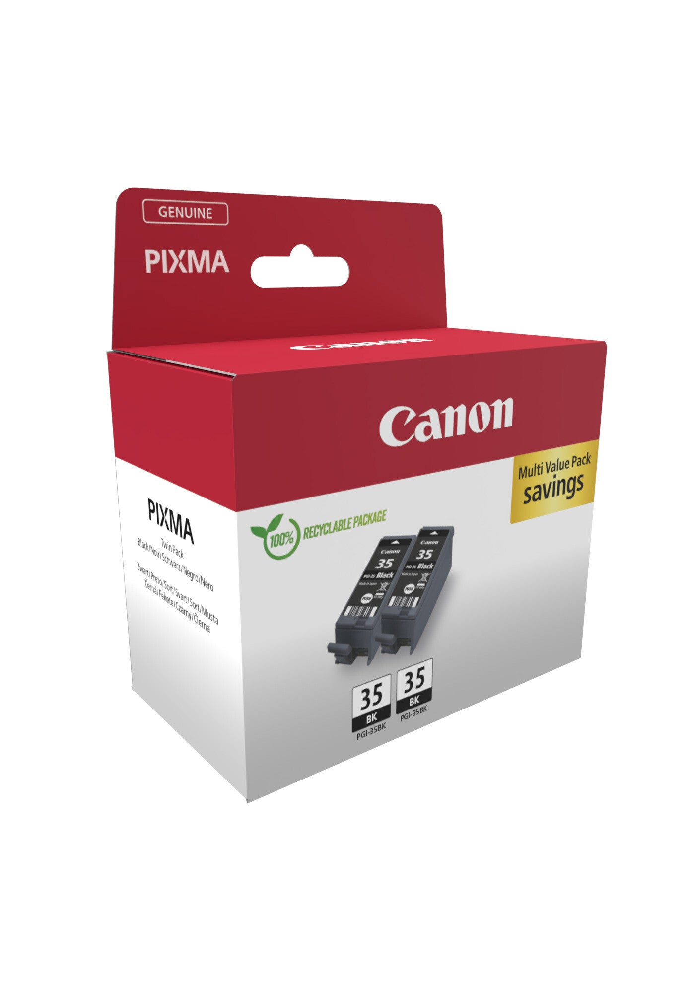 Canon 1509B029 ink cartridge 2 pc(s) Original Black