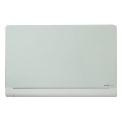 Nobo Impression Pro Glass Magnetic Whiteboard concealed pen tray 45" 100x56cm