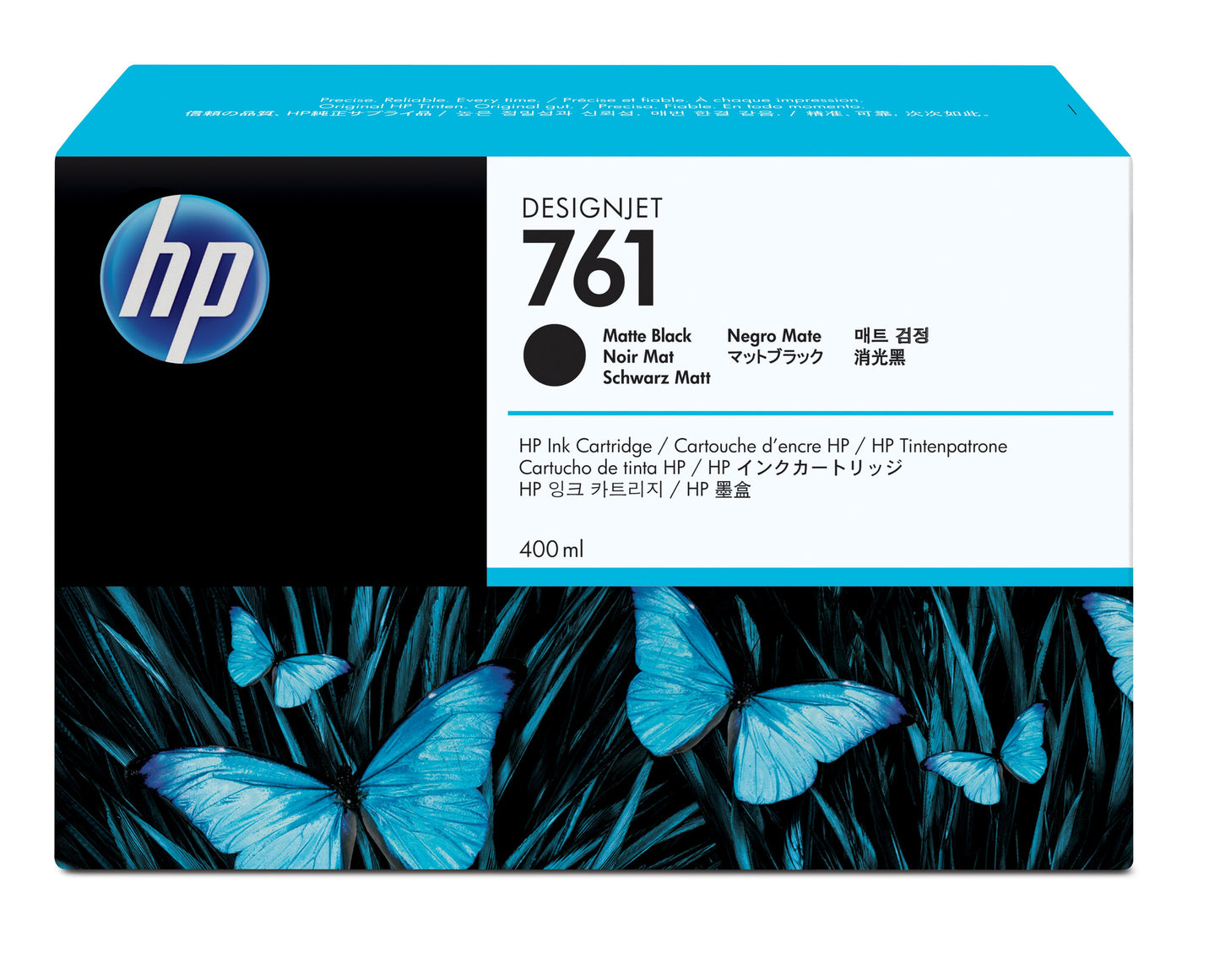 HP 761 400-ml Matte Black DesignJet Ink Cartridge