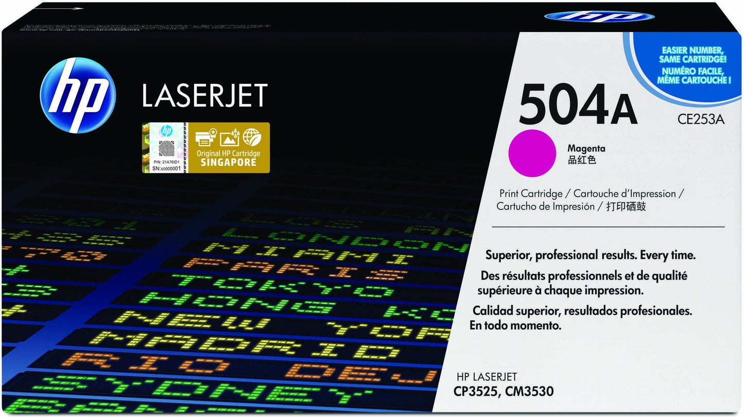 HP 504A Magenta Original LaserJet Toner Cartridge