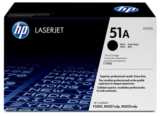 HP 51A Black Original LaserJet Toner Cartridge