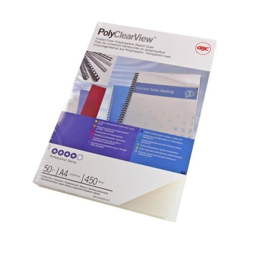 GBC Binding Cover Poly Clear View A4 350 MicronTranslusent