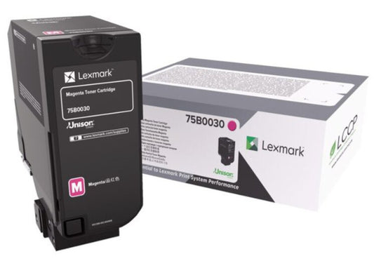 Lexmark 75B0030 toner cartridge 1 pc(s) Original Magenta