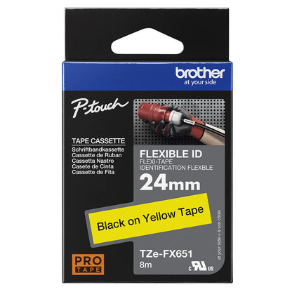 Brother TZE-FX651 label-making tape Black on yellow TZ