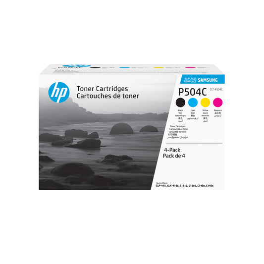 Samsung CLT-P504C 4-pack Cyan/Magenta/Yellow/Black Original Toner Cartridge