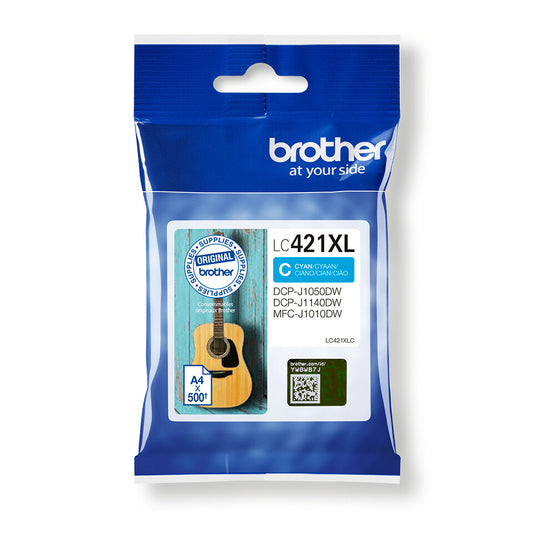 Brother LC-421XLC ink cartridge 1 pc(s) Original High (XL) Yield Cyan