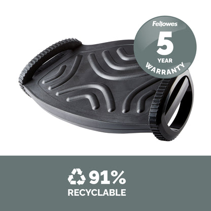 Fellowes Foot Rest Under Desk - Smart Suites Foot Support Ergonomic Foot Rest - Foot Rest Stool for Office & Home - Black