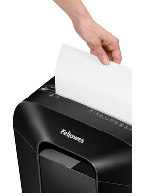 Fellowes LX Series Paper Shredder LX50 9 Sheet Cross Cut Shredder with 17 Litre Bin High Security P4 Black