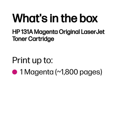 HP 131A Magenta Original LaserJet Toner Cartridge