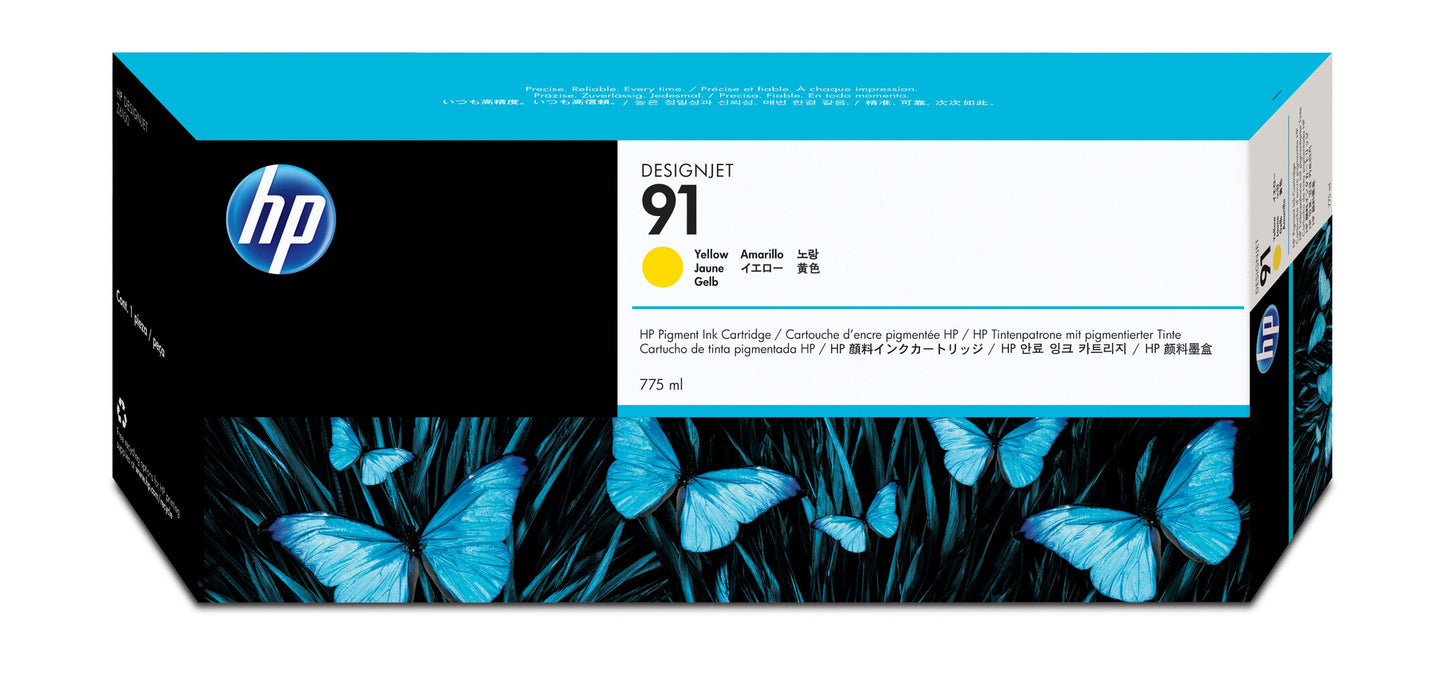 HP 91 775-ml Pigment Yellow Ink Cartridge