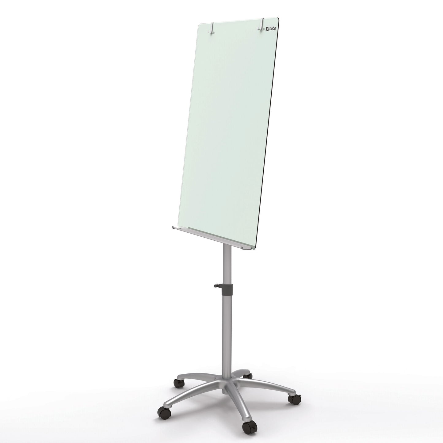 Nobo Glass Mobile Easel Brilliant White