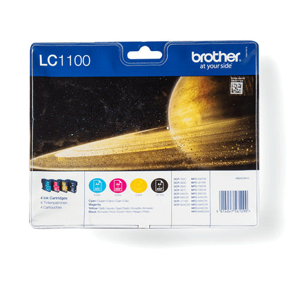 Brother LC1100VALBP ink cartridge 4 pc(s) Original Black, Cyan, Magenta, Yellow