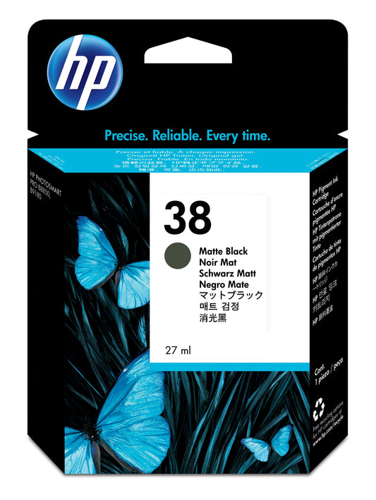 HP 38 ink cartridge 1 pc(s) Original Standard Yield Matte black