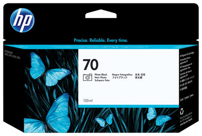 HP 70 130-ml Photo Black DesignJet Ink Cartridge