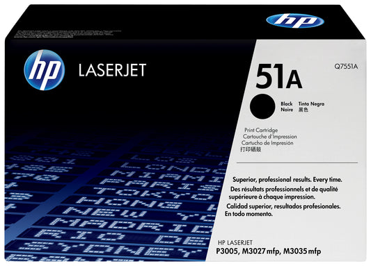 HP 51A Black Original LaserJet Toner Cartridge