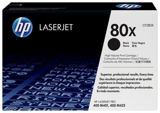 HP 80X High Yield Black Original LaserJet Toner Cartridge