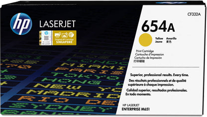 HP 654A Yellow Original LaserJet Toner Cartridge