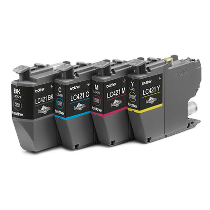 Brother LC421VALDR ink cartridge 4 pc(s) Original Black, Cyan, Magenta, Yellow