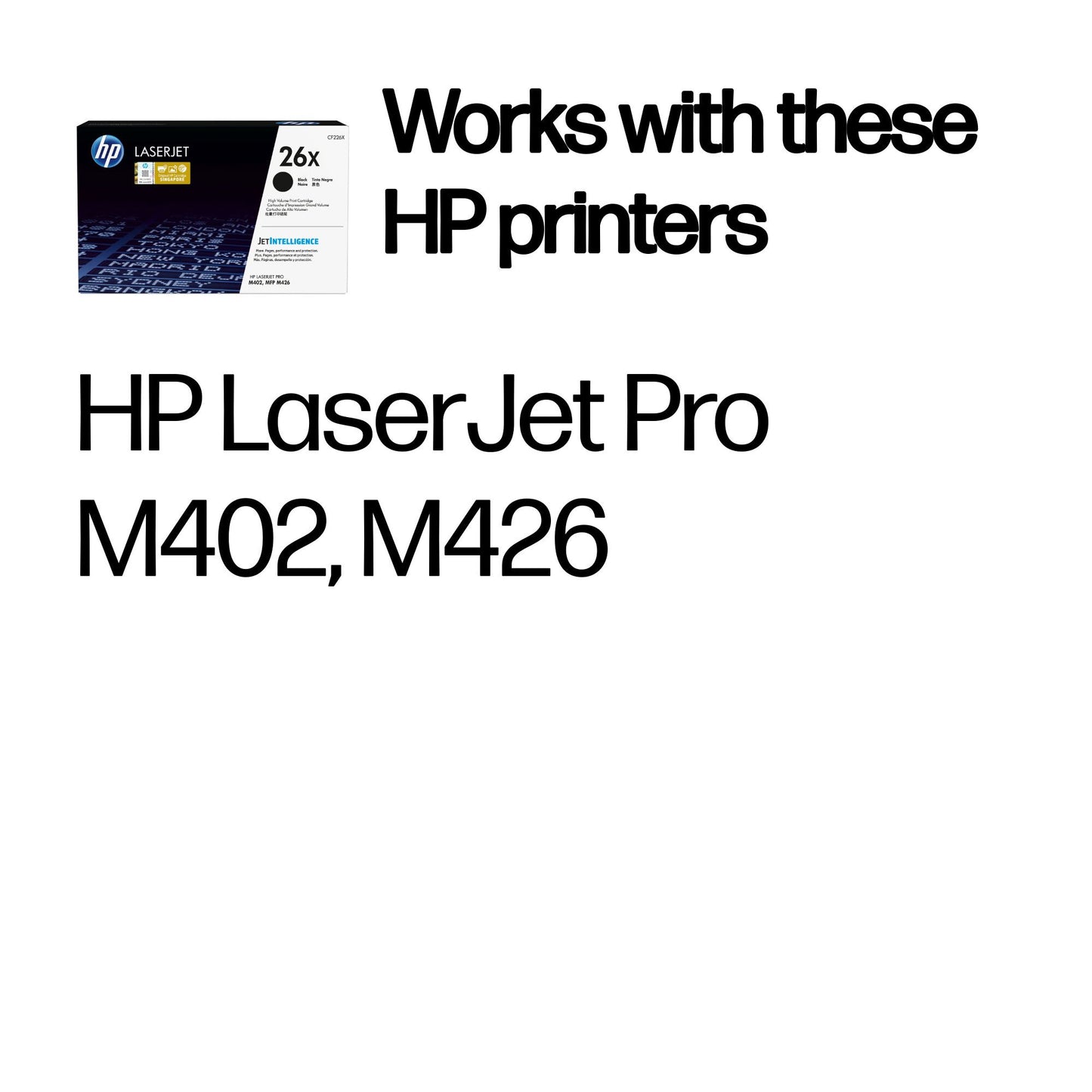 HP 26X High Yield Black Original LaserJet Toner Cartridge