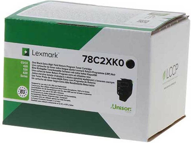 Lexmark 78C2XK0 toner cartridge 1 pc(s) Original Black