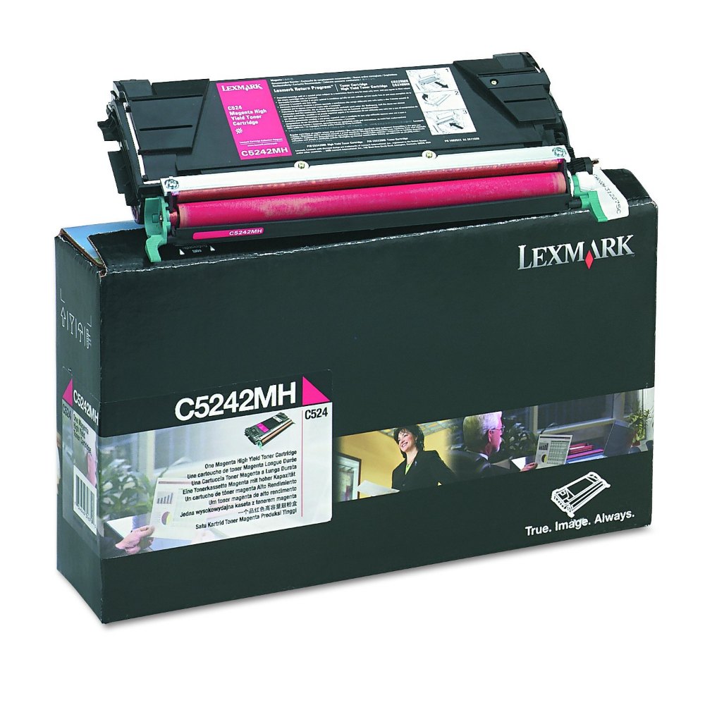 Lexmark Magenta High Yield, C5242MH, Toner Cartridges