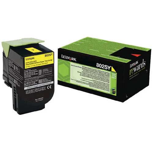 Lexmark 80C2SY0 toner cartridge 1 pc(s) Original Yellow