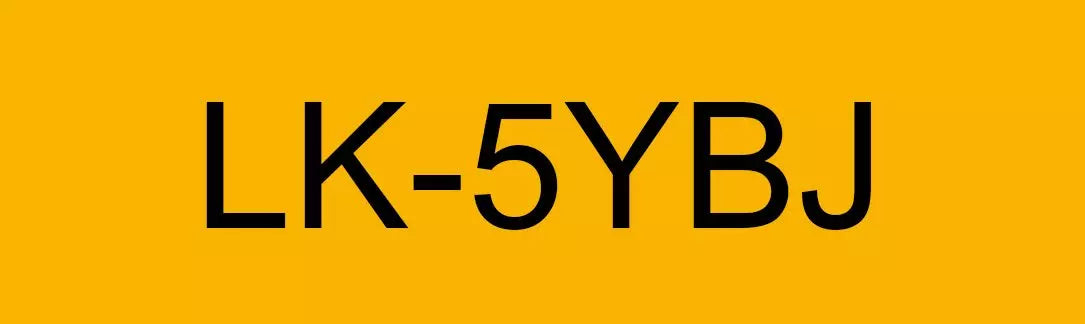 EPSON LK-5YBJ MATTE TAPE YELLOW/BLACK 18MM (8M)