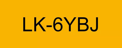 EPSON LK-6YBJ MATTE TAPE YELLOW/BLACK 24MM (8M)