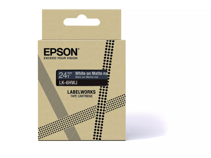 EPSON LK-6HWJ MATTE TAPE NAVY/WHITE 24MM (8M)