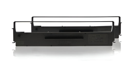 Epson SIDM Black Ribbon Cartridge for LQ-300/+/+II/570/+/580/8xx, Dualpack (C13S015613)