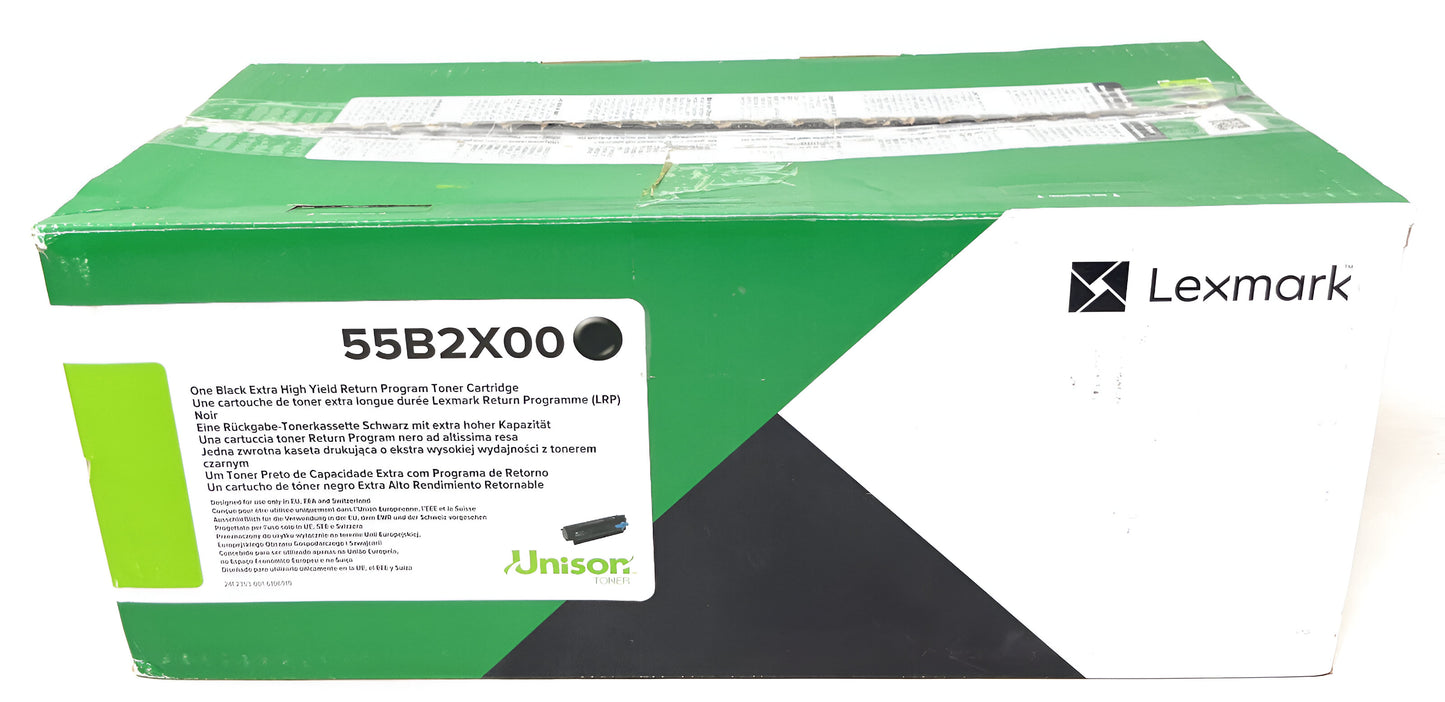 Lexmark 55B2X00 toner cartridge 1 pc(s) Original Black