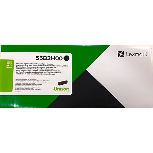 Lexmark 55B2H00 toner cartridge 1 pc(s) Original Black