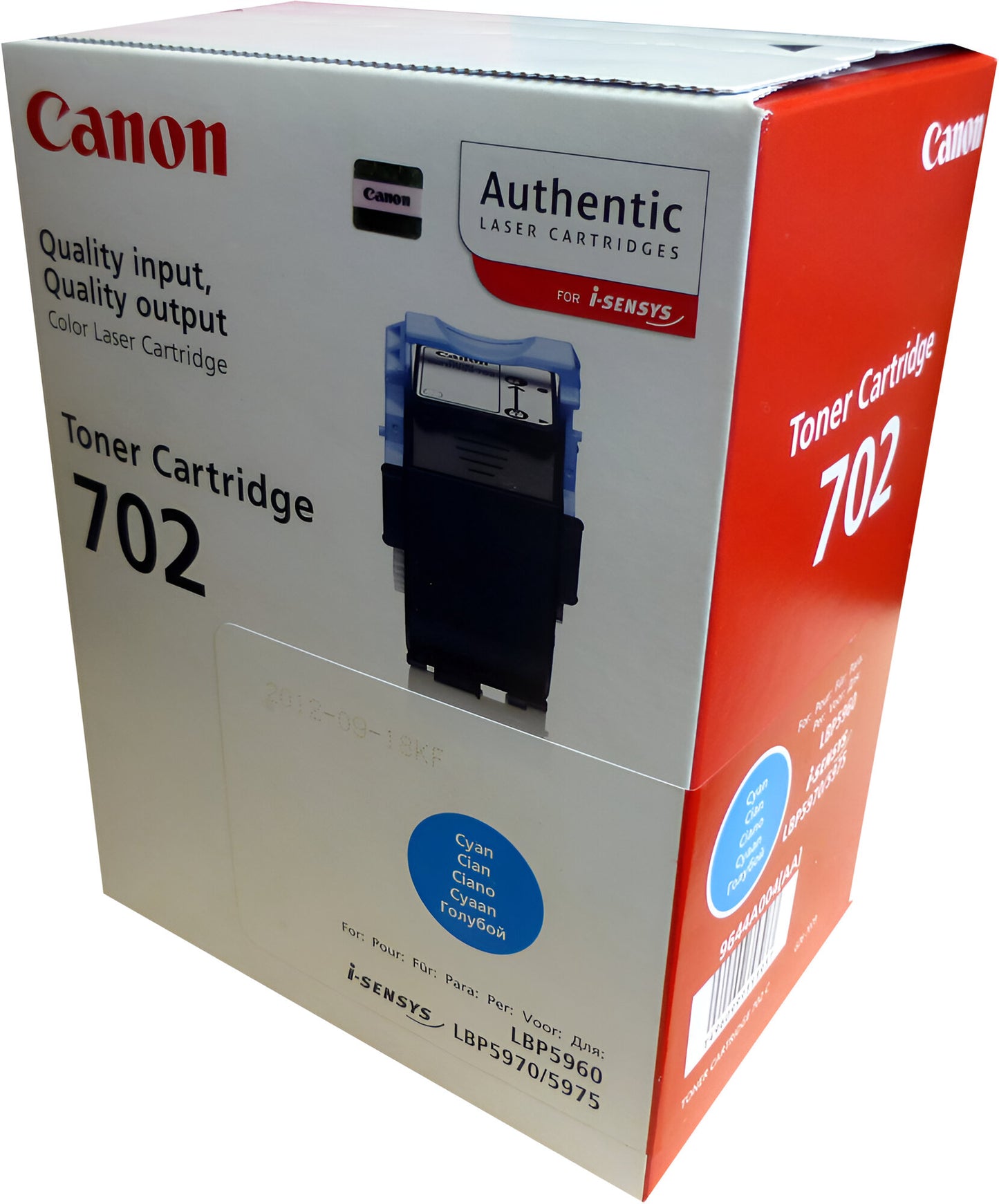 Canon 9644A004 toner cartridge 1 pc(s) Original Cyan