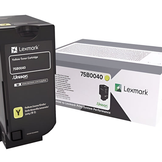 Lexmark 75B0040 toner cartridge 1 pc(s) Original Yellow