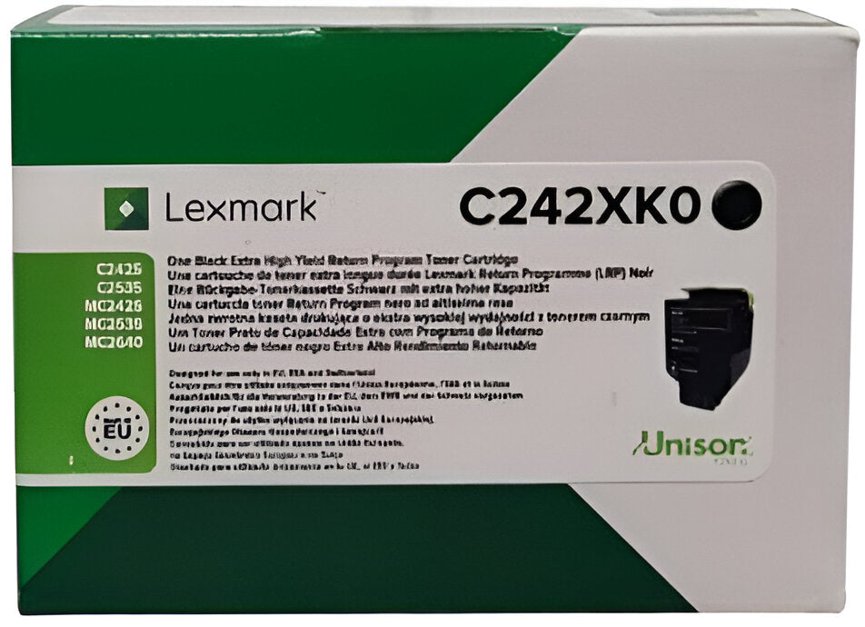 Lexmark C242XK0 toner cartridge 1 pc(s) Original Black