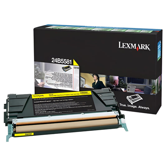 Lexmark 24B5581 toner cartridge 1 pc(s) Original Yellow