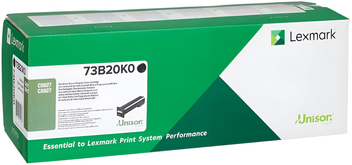 Lexmark 73B20K0 toner cartridge 1 pc(s) Original Black