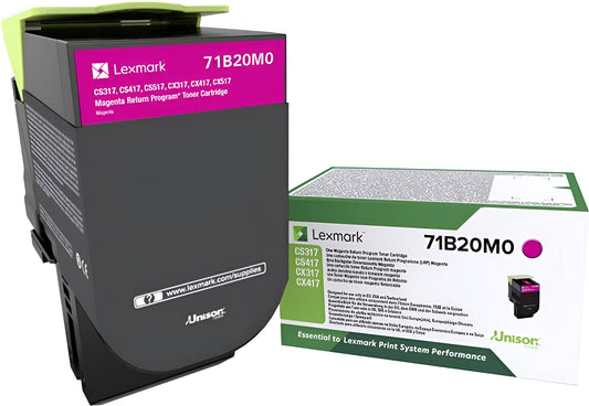 Lexmark 71B20M0 toner cartridge 1 pc(s) Original Magenta