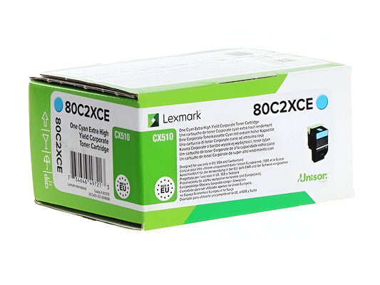 Lexmark 80C2XCE toner cartridge 1 pc(s) Original Cyan