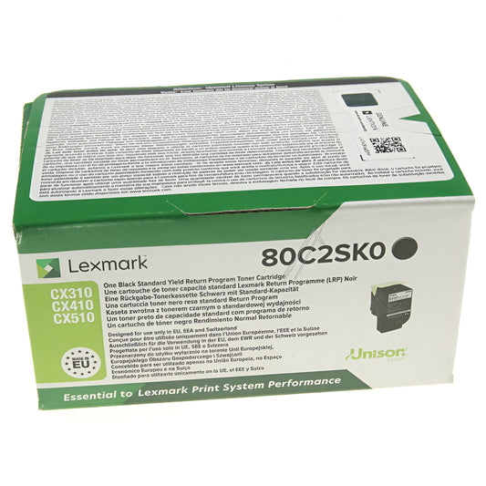 Lexmark 80C2SK0 toner cartridge 1 pc(s) Original Black