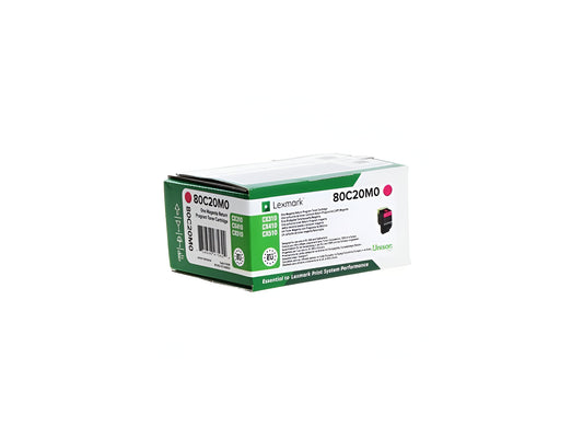 Lexmark 80C20M0 toner cartridge 1 pc(s) Original Magenta