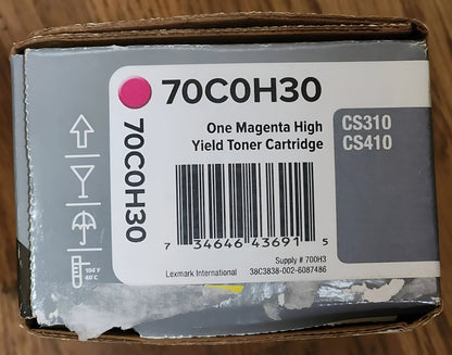 Lexmark 70C0H30 toner cartridge 1 pc(s) Original Magenta