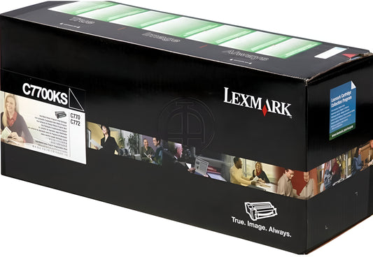 Lexmark Black Return Program Print Cartridge C7700KS