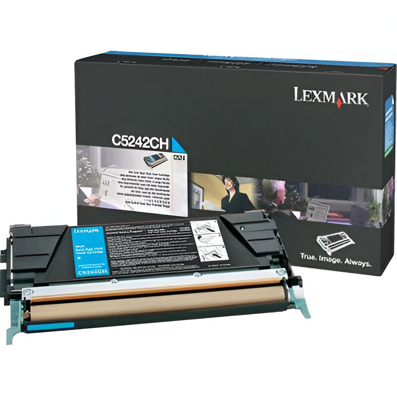 Lexmark Cyan High Yield, C5242CH, Toner Cartridges